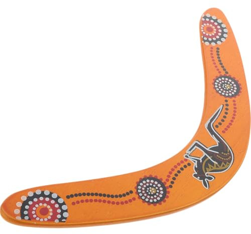 BESPORTBLE Retourneur Boomerang en Bois 33x2,5x0,5 Cm pour Adultes, Volant Sportif pour L'extérieur, Lancer et Attraper Amusant, Jeu de Plein Air et Loisirs en Famille