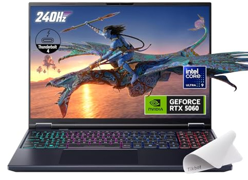 Acer Predator Helios Neo 16S AI Gaming Laptop | 16 OLED 240Hz | Intel Core Ultra 9 275HX | NVIDIA GeForce RTX 5060 |Win 11，with Mouse pad (16GB RAM | 1TB PCIe SSD)