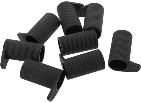 DEARMAMY 8pcs Plastic Non-marking Piano Stand Feet Covers, Shock Absorbing Keyboard Stand Replacement Caps Noise-reducing Pads for Electric Keyboard and Digital Piano Home Studio Use