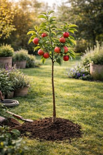 Apfelbaum Red Chief 100–140 cm – Malus domestica, roter Herbstapfel, süß-aromatisch, ertragreich & winterhart, ideal für Garten & Streuobst