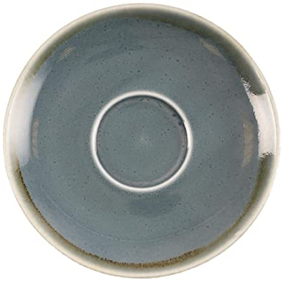 Olympia Kiln Cappuccino-Untertasse Ocean, 140 mm, 6 Stück, Weiß