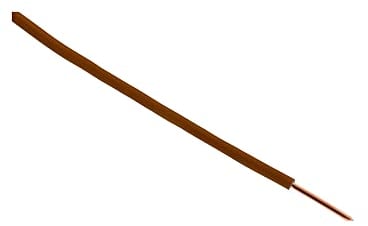 Zenitech - Cable De Alimentación Eléctrica H07V-U 1,5mm² - Conductor Monofilamento En PVC - Instalación Interior Para Obras Residenciales - Soporta 700V - Marrón - 10m