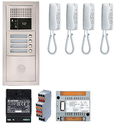 pack audio bus - 4 bp - encastré - aiphone gtba4e