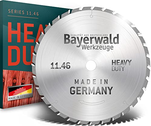 Bayerwald - HM Kreissägeblatt - Ø 400 mm x 3,5 mm x 30 mm | Wechselzahn (60 Zähne) | Kombinebenlöcher | sehr robustes Allroundblatt - NAGELFEST für Bausägen