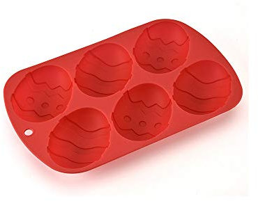 Lazzboy DIY Osterei - geformte Silikonwerkzeugform(Rot)