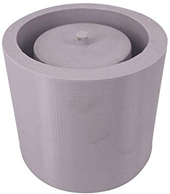 ECOSWAY Round Concrete Flowerpot Mold,Succulent Plants Potted Silicone Mould,DIY Ceramic Plaster Flower Pot Garden Crafts Decor Mold