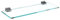 bijon Glasregal Glasablage Wandregal Glas Bad-Regal Glas Badezimmer Regal Badablage Ablageregal - 8mm Hartglas, 90 x 15 cm, Klarglas + Halterung D - Edelstahl Optik