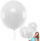 Bluelves Luftballon Hochzeit Weiß, Riesen Luftballons, Grosse Luftballons Weiß, XXL Luftballon Weiß 90cm, Latex Riesige Ballon für Hochzeit Geburtstag Taufe Babyparty Kindergeburtstag Karnevals Deko