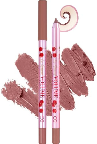 VIVIENNE SABO Le Grand Volume Gel Lipliner 02 Warm Nude – Langanhaltender Konturenstift Wasserfest Wischfest Cremige Textur Hochpigmentiert Anspitzbar Premium Make-up Kosmetik Tierversuchsfrei