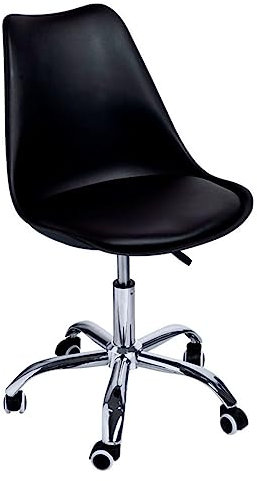 Regalos Miguel - Silla de Oficina Negra Neo - Máxima Ergonomía - Ideal para Escritorio y Gaming