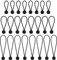 NODG 24 Stück Bungee-Bälle 3, 17,5 cm, schwarze Kugel-Spanngummis, schwere Planen-Bungee-Schnüre, wetterfeste Spanngurte, 4 mm dick – für Camping, Zelte, Ladung, Draht und Schläuche
