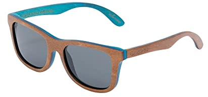 Gafas de Sol Polarizadas - Colección California - Modelo Unisex - Protección Ultravioleta - Cristales con Tratamiento Antireflejante y Antirayado - Fabricadas a Mano - Color Green Wood - COPAIBA