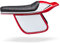 C-Racer Universal Flachsitz, mit seitlichen Nummernschildern, Polsterfarbe, quadratische Nähte, gelbe Fadenfarbe PN: SCR5.1