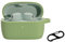 BoLuo Coque pour Jabra Elite 4 Active, Silicone étui housse transport avc Carabiner,Étui housse ultra mince portable antichoc Etui pour Jabra Elite 4 Active TWS Wireless Bluetooth Earphone (Verde)