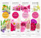 pajoma Raumduft Set, 4X 50ml Duftrichtung Morgentau, Rosenblüten, Lavendel-Orange, Vanilla & Berries