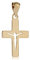 NKlaus Kettenanhänger Jesus Christus Kreuz 14x9mm 333 Gelb Gold 8 Karat Kruzifix 8316
