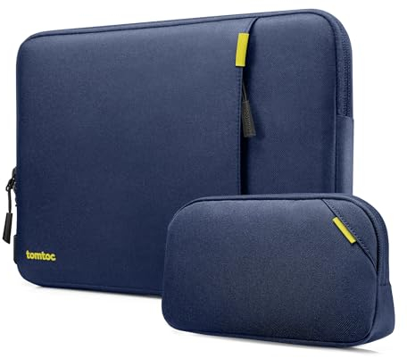 tomtoc 360 Protective Laptop Sleeve Set for 15-inch New MacBook Air M4/A3241 M3/A3114 M2/A2941 2025-2023, 15-inch MacBook Pro A1990 A1707, Water-Resistant Laptop Case Bag with Accessory Pouch