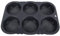 Stampo per Panini per Hamburger, Stampo da Forno Dal Design Cavo a 6 cavità Stampo per Panini per Hamburger Flessibile e Pieghevole Stampo per Hamburger Esterno Croccante, Tenero