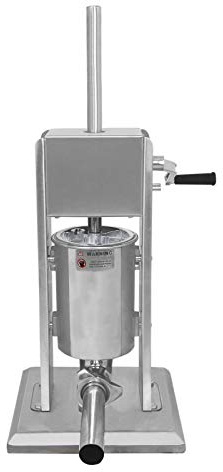 Macchina da cucina verticale per riempire salsicce, kit per ripieno di carne con ugelli di riempimento professionali di 5 dimensioni, attacco 3L, uso commerciale e domestico