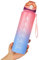 SEASEVEN Water Bottle with Straw 1L,Boys Water Bottles with Straw 1 Litre,Waterbottle Leak-Proof Sports Water Bottle,Plastic Drinks Bottles Toxin Free，Bpa-Free (Pink-Sky blue)