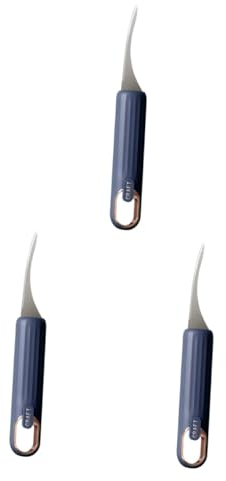 TOPBATHY 3 Piezas Cortador De Gambas Pelador De Limpieza De Línea De Camarones Pelador De Gambas Abridor De Camarones Limpiador De Mariscos Pez Acero Inoxidable Metal