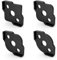 inBovoga 8 Radius Corners Router Jig Router Templates, High Hardness ABS+CNC Radius Routing Templates, Routing Rounded Corners Router Bit Templates for Woodworking