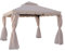 SAMIRA Gazebo da giardino 3×3 con zanzariera mod. Santiago