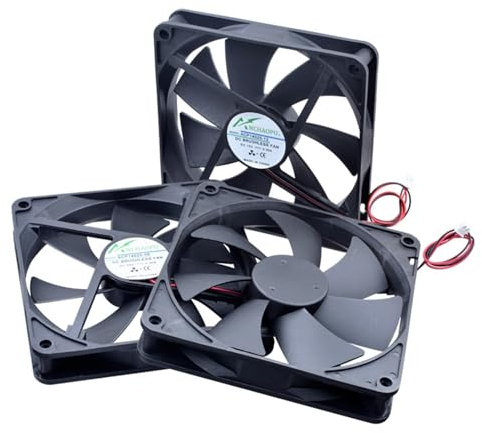 ACP14025 14cm 140mm fan 140x140x25mm DC5V 12V 24V 2pin Cooling fan suitable for PC case power supply router inverter (Color : 24V Sleeve 2800rpm)