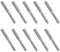 10x 80mm goujon à double tête boulon 304 en acier inoxydable réducteur de vis adaptateur (M8 à M10) pour fixation de colonne structurelle