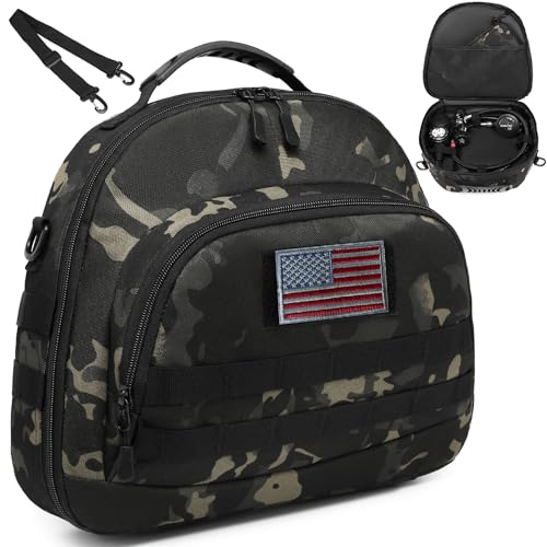 HAMBOLY Tauchregler-Tasche, gepolstert, für Tauchregler, Schutztasche, zum Tauchen, Schnorcheln, Aufbewahrungstasche, Schwarz Camo