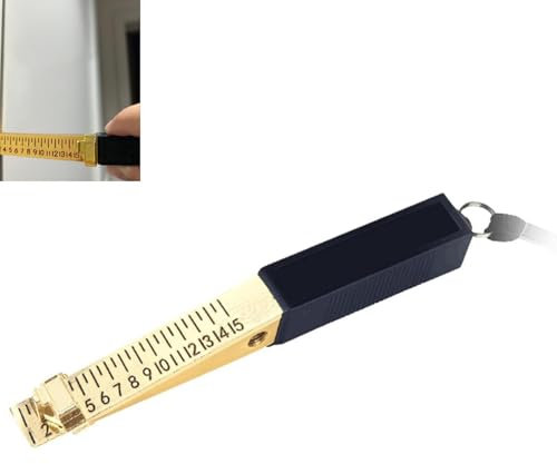 0.5mmDoor Gap Measuring Tool, Fire Door Gap Gauge, 1-15mm Fire Door Gap Gauge Checker Tool Engineering Ruler, Feeler Gauges for House Engineering Inspection Flatness Measuring Tool Ruler