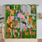 ANHOPE Dschungel Safari Tier Verdunklungsvorhänge mit Ösen Blickdichte Gardinen Thermo Vorhänge Blackout Curtain Kinder Jungen Mädchen Wohnzimmer Schlafzimmer Vorhang 2er Set H 200 x B 140 cm