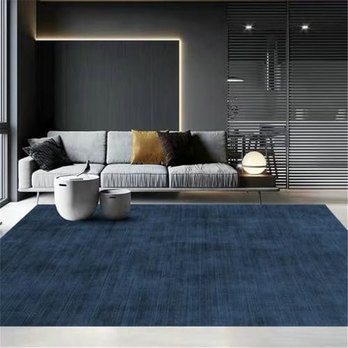 QGYFRE Area Rugs For Living Room Rug Bed Carpets Bedroom Modern minimalist design comfortable and durable carpet patterned blue 140x200CM Kids