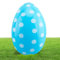 Aufblasbare Ostereier,Aufblasbare Ostereier-Dekorationen,40 cm Groß Aufblasbar Ostern Ballons,PVC, Aufblasbare Ostereier für den Außenbereich für Rasen, Garten, Terrasse (Blau)