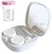 CADEVED Contact Lens Case Kit with Cleaner Washer, Contact Lenses Applicator Removal Tool Kit with Mirror Solution Bottle for Daily and Outdoor Use(White)