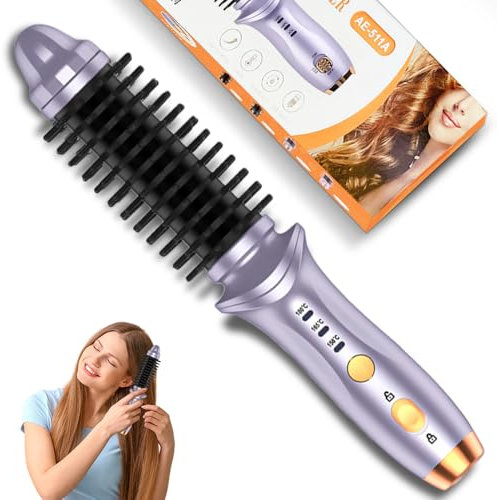 Rppiup Cordless Hair Curler, Fast Heating Travel Curling Tongs for Short Hair with 3 Temperature Settings, Portable USB Rechargeable Mini Cordless Hot Brush with Negative Ion for Travel Women Men
