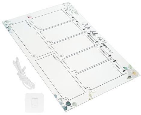 SHINEOFI Acryl Wochenplaner Zum Aufhängen Trocken Abwischbare Schreibtafel Für Aufgabenplanung Memotafel Fürs Büro
