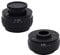 Microscope Microscope Camera Adapters CTV 0.35X/0.5X Focus Adjustable C Mount Lens Adapter Ring for New Style Trinocular Stereo Microscope Camera Adapter Accessory(0.35X And 0.5X)