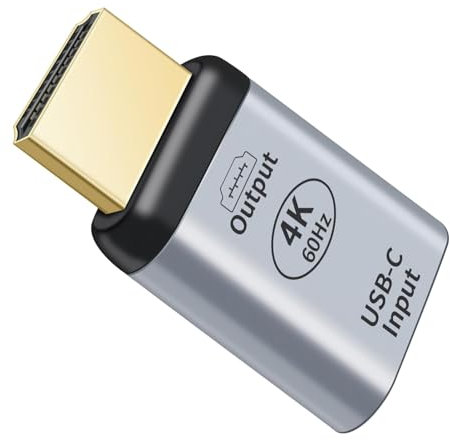 GCNWW USB C to HDMI Adapter, 4K@60Hz Type C Female Source to HDMI Male Converter, Portability Type C 3.1 Female Source to HDMI Sink HDTV Adapter for Macbook iphone 15 16 ipad Pro