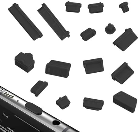 USB c Staubschutz - 16 Stück Silikon Anti-Staub-Stecker für Computeranschlüsse, Laptop-Stöpsel | Weiche Schutzstecker für PC-USB-Audio-USB c-Anschlüsse, tragbares Port-Schutzkit für Bürozubehör
