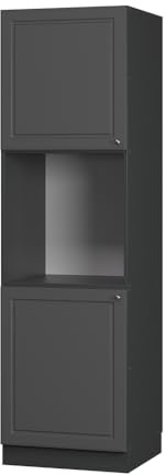 Vicco Mobile per forno da incasso Fame-Line, Antracite-oro rustico, 60 cm