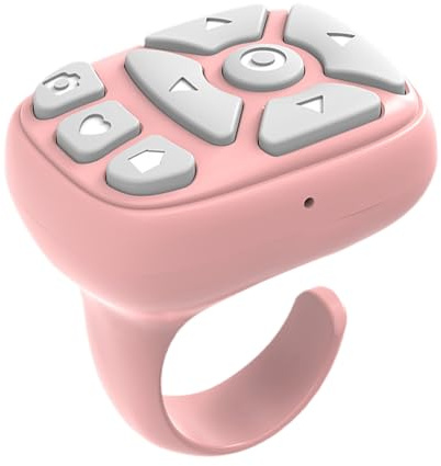 Remote Control Page Turner, Wireless Finger Scroller, Wireless Remote Shutter, Mobile Phone Controller, Page Turner Clicker for Phones