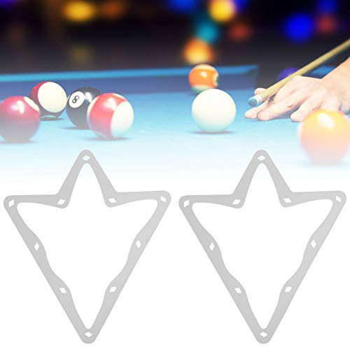 ERYUE Hochwertiges 6-teiliges Billard-Rack-Blatt, Weißes, Reißfestes 10-Ball-Papierspitzen-Werkzeugzubehör, Praktisch für die Perfekte Ballplatzierung, Geeignet für Billardtischspieler