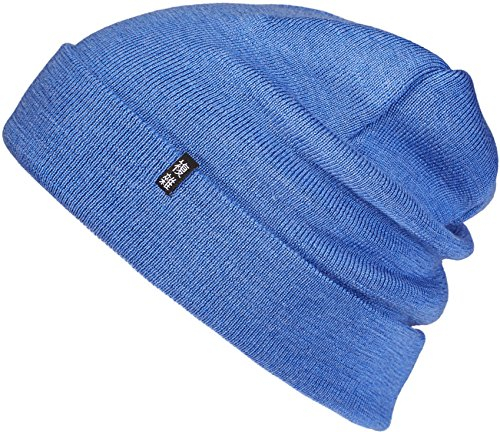 Enter the Complex Winter Mütze, Warme Woll-Beanie, 100% Merino, Damen und Herren, Blau