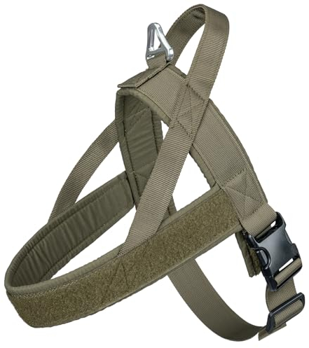 EXCELLENT ELITE SPANKER Ziehfreies Hundegeschirr mit Griff Verstellbares Hundegeschirr aus Nylon Einfaches Training für kleine, mittlere und große Hunde(RGN-XS)