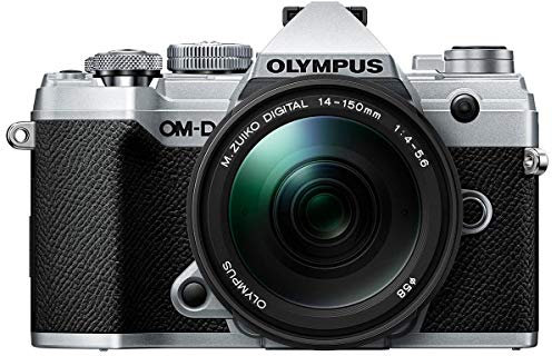 Olympus Om-D E-M5 Mark III Boîtier argenté avec Objectif M.Zuiko Digital Ed 14-150 mm F4.0-5.6 II Noir