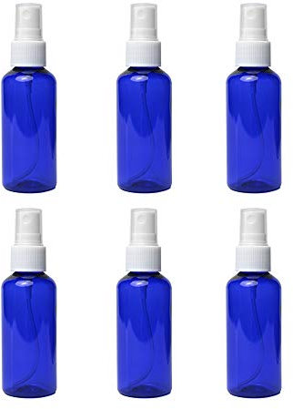 6PCS Spray Bottles 2 Ounces Small Blue Empty Bottles Plastic Mist Spray Bottle For DIY Home PlantsAromatherapy Beauty Care