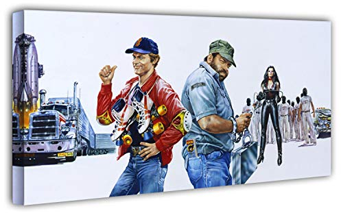 Terence Hill Bud Spencer Leinwand - Zwei bärenstarke Typen - Kunstdruck - Renato Casaro Edition (100 x 50 cm)