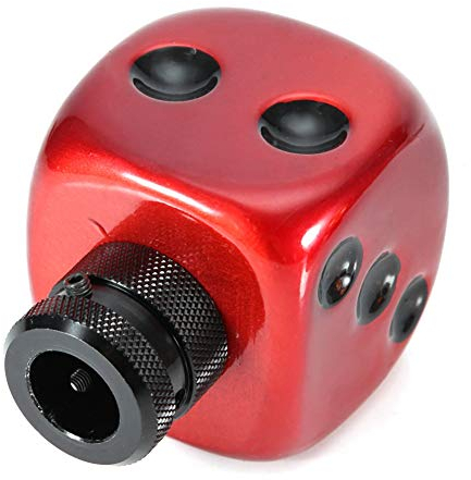 Reminnbor Schaltknaufhebel | Auto modifizierte Würfel Schaltknauf Schalthebel Schalthebel Universal(rot)