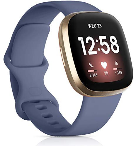 Oielai Cinturino Compatibile con Versa 4/Fitbit Versa 3/Fitbit Sense 2/Fitbit Sense, Cinturini di Ricambio in Silicone Sport Compatibile con Versa 3/Versa 4/Sense/Sense 2